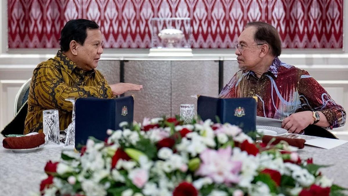 Bertemu di Malaysia, Prabowo-Anwar Ibrahim Bahas Dampak Tarif Trump ke ASEAN