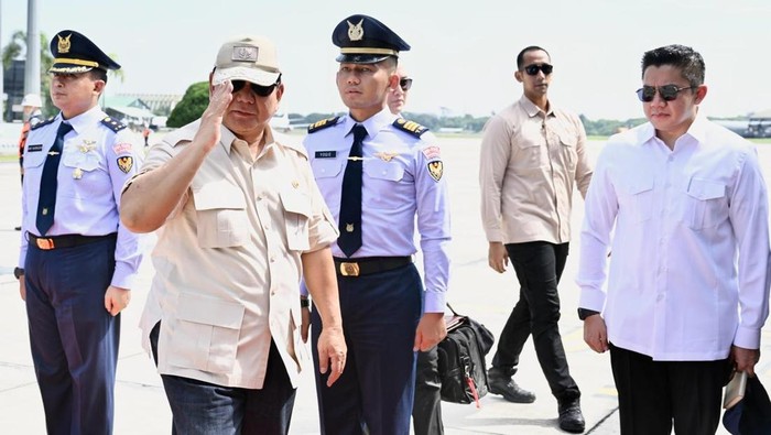 Presiden Prabowo bertolak ke Majalengka dari Lanud Halimperdana Kusuma