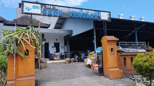 TPS3R Sadu Kencana di Desa Dauh Peken, Tabanan, Bali, Minggu (2/3/2025).