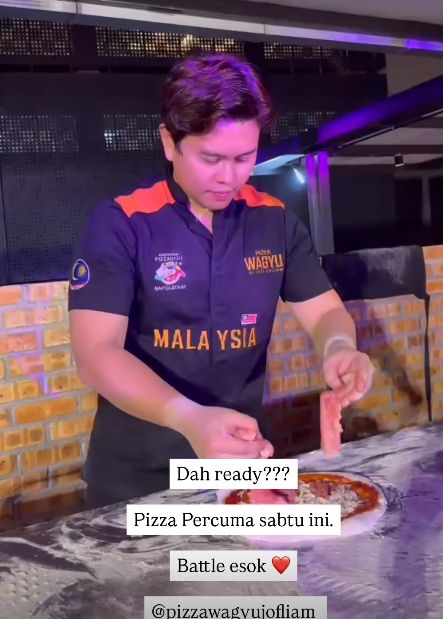 Chef Selebriti Bagikan Pizza Gratis untuk Rayakan Pernikahannya
