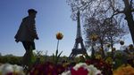 Cantiknya Bunga-bunga Bermekaran yang Dekat Menara Eiffel