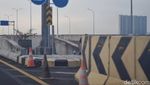 Penampakan Ujung Tol Gresik Lokasi Sedan BMW Terjun Bebas