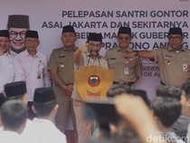 Gubernur Pramono Lepas Arus Balik Santri Gontor
