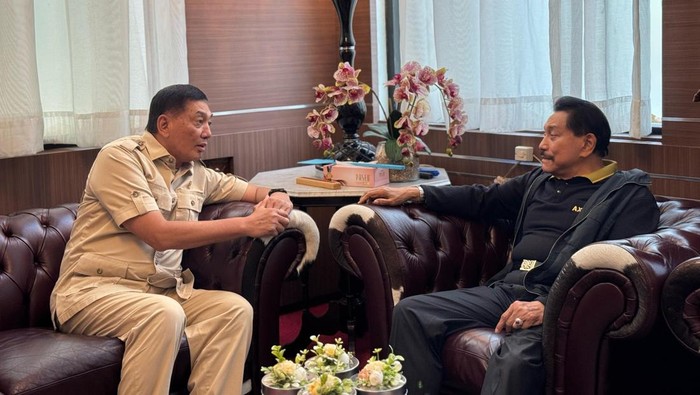 Hendropriyono terima silaturahmi Lebaran Menhan Sjafrie