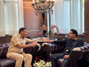 Hendropriyono Beri Pesan ke Menhan Sjafrie Saat Halalbihalal