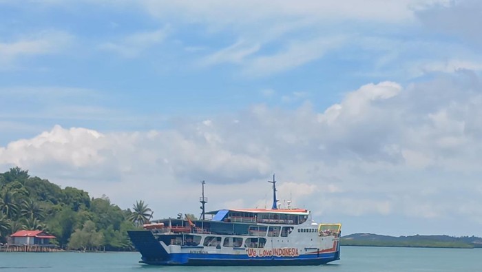 Ilustrasi kapal Roro .(Alamudin Hamapu/detikSumut)