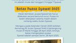 Batas Waktu Puasa Syawal 2025, Sampai Kapan?