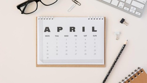 Kalender Bulan April 2025 Beserta Daftar Libur, Tanggal Merah-Cuti Bersama