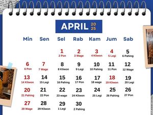 Kalender Jawa 28 April 2025, Hari Ini Weton Senin Kliwon