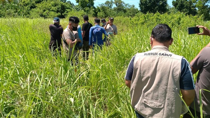 Lokasi ditemukannya nenek usia 67 tahun di semak-semak Cikelet, Garut