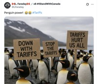 Meme pulau penguin kena tarif Trump