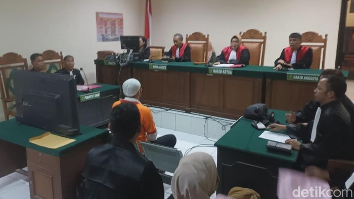 Persidangan Aipda Robig di Pengadilan Negeri Semarang, Selasa (8/4/2025).