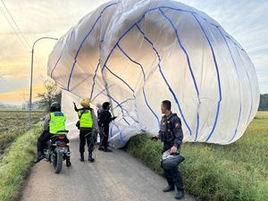 Polres Pekalongan Amankan 16 Balon Udara Liar di Hari Syawalan