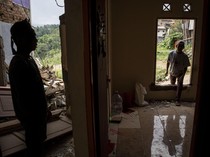 Penyintas Pergerakan Tanah Cimahi Sementara Tinggal di Rusunawa