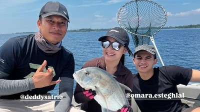 Strike! Prilly Latuconsina Bikin Omara Esteghlal Suka Mancing di Laut