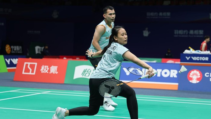 Rinov Rivaldy/Pitha Haningtyas Mentari di Kejuaraan Bulutangkis Asia 2025