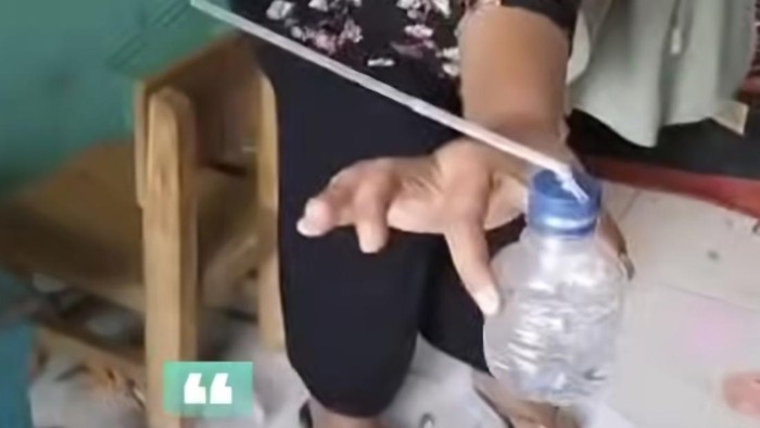 Sekolah berserakan ditemukan alat isap sabu (Foto: tangkapan layar viral di medsos)