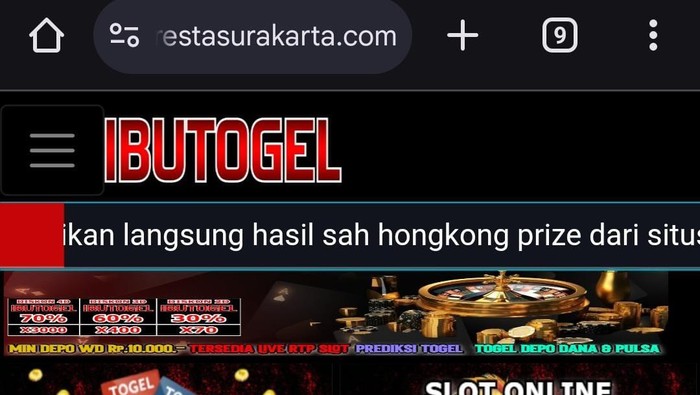 Tangkap layar situs https://polrestasurakarta.com/. Diunggah Selasa (8/4/2025).