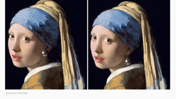 Lukisan pertama Girl with a Pearl Earring buatan Johannes Vermeer, mana yang benar?