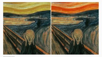 The Scream karya Edvard Munch. Foto: via Bored Panda
