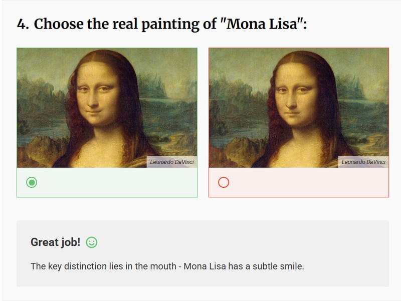 Kalau kamu penggemar lukisan klasik, dapatkah kamu membedakan mana lukisan asli dan KW-nya? Coba tulis di kolom komentar kamu benar berapa.