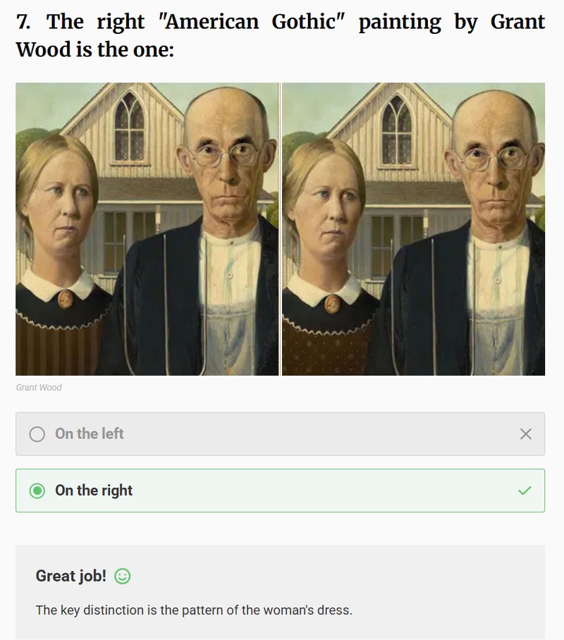 Kalau kamu penggemar lukisan klasik, dapatkah kamu membedakan mana lukisan asli dan KW-nya? Coba tulis di kolom komentar kamu benar berapa.