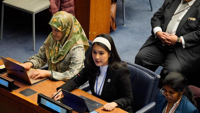 Wakil Menteri Kependudukan dan Pembangunan Keluarga/BKKBN Ratu Ayu Isyana Bagoes Oka memimpin delegasi Indonesia dalam Sidang Commission on Population and Development (CPD) Sesi ke-58 yang diselenggarakan di Markas Besar Perserikatan Bangsa-Bangsa (PBB) di New York. (Dok istimewa).