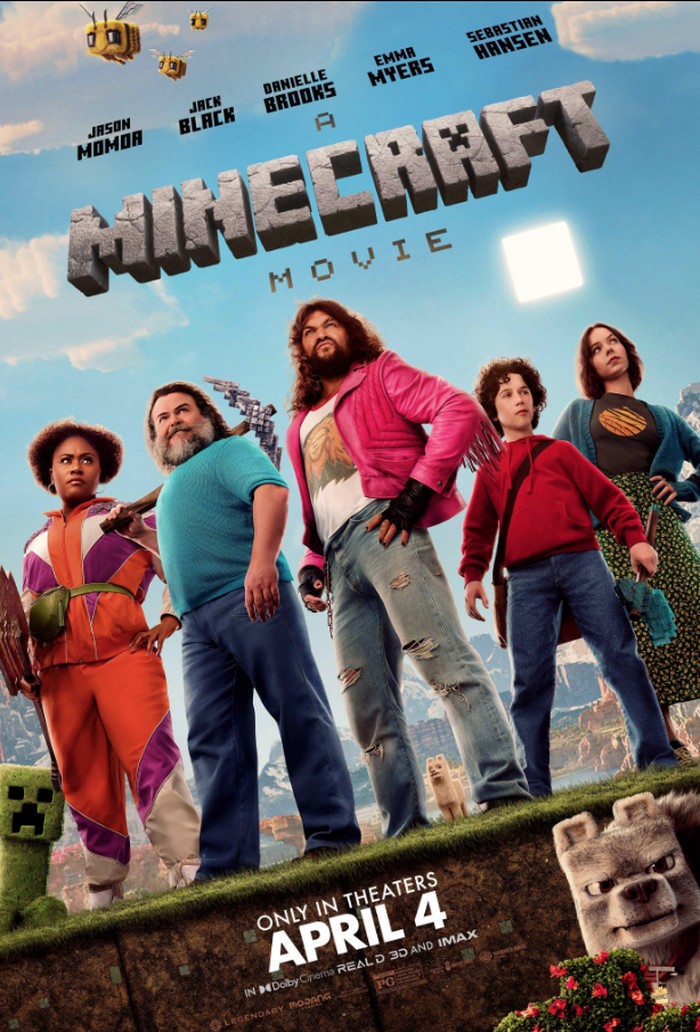 Cuplikan adegan dalam film A Minecraft Movie (2025).