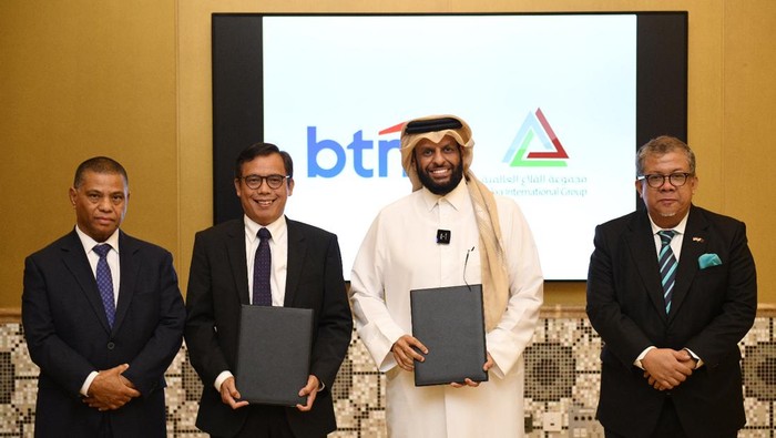 BTN melakukan penandatanganan perjanjian kerja sama dengan AlQilaa International Group di Doha, Qatar