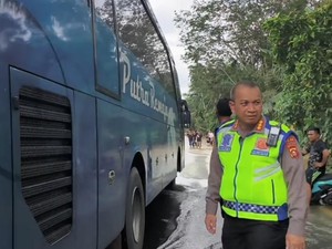Debit Banjir Turun, Jalintim Palembang-Jambi yang Lumpuh Mulai Buka-Tutup