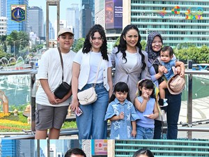 Gaya Krisdayanti & Cucu Keliling Jakarta Naik Bus Hingga MRT, Bawa Tas Hermes