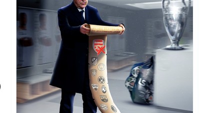 Meme Ancelotti Pusing Real Madrid Dihajar Arsenal