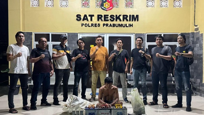 Pelaku pencurian barang rongsokan berhasil diamankan polisi