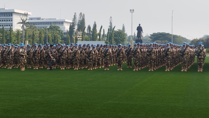 Pelepasan prajurit TNI ke Lebanon (Fawdi/detikcom)