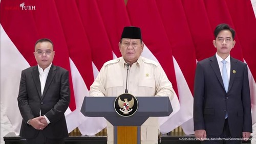 Presiden Prabowo Subianto (Tangkapan layar YouTube Setpres).
