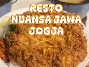 Video Nikmatnya Telur Dadar Crispy di Resto Jogja Pinggir Sungai