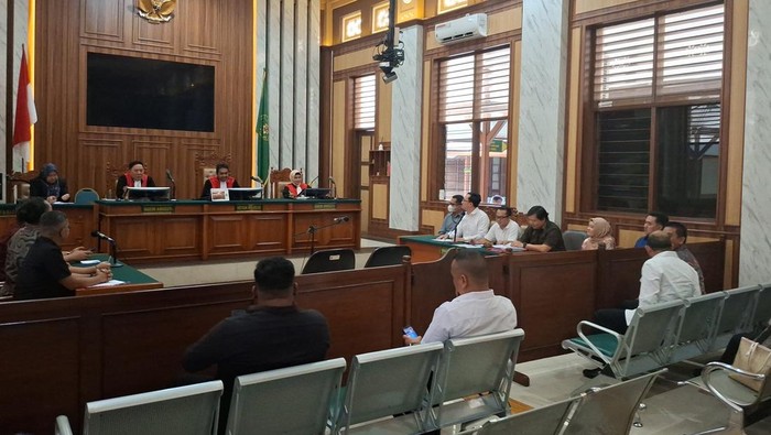 Sidang gugatan eks terpidana kasus Harun Masiku terhadap penyidik KPK (Sholihin/detikcom)