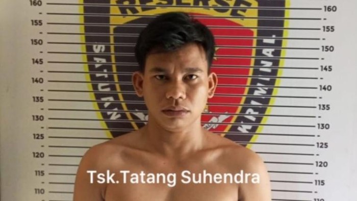Tampang Tatang Suhendra, pelaku yang membunuh IRT di Lubuklinggau