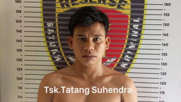 Tampang Tatang Suhendra, pelaku yang membunuh IRT di Lubuklinggau