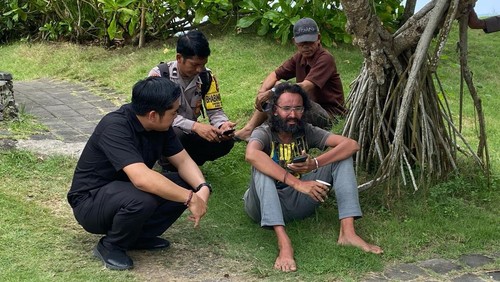 WN Inggris, Jaswant Sing (38), ditemukan telantar di Pantai Yeh Gangga, Desa Sudimara, Tabanan, Rabu (9/4/2025) pagi. (Dok. Polsek Tabanan)