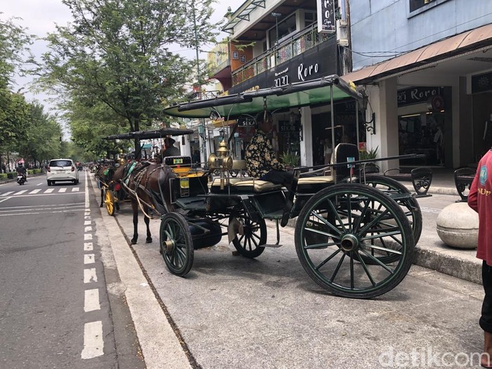Andong di kawasan Malioboro Kota Jogja, Kamis (10/4/2025).