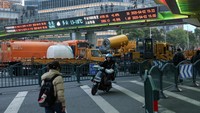 Menurut China, pengenaan bea masuk resiprokal oleh AS merupakan pelanggaran atas ketentuan perdagangan internasional. Pengenaan bea masuk resiprokal atas barang impor dari seluruh negara termasuk China menciptakan ketidakstabilan pada tatanan ekonomi dunia. (REUTERS/Go Nakamura)