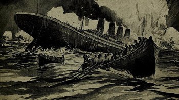 Tenggelamnya RMS Titanic pada tahun 1912 merupakan bencana yang terkenal. Kapal penumpang besar Inggris itu tenggelam di Samudra Atlantik Utara setelah menabrak gunung es. Dilaporkan bahwa 1.514 penumpang tewas. Kecelakaan itu menimbulkan kerugian ekonomi sebesar $7,5 juta. Foto: Unbelievable Facts