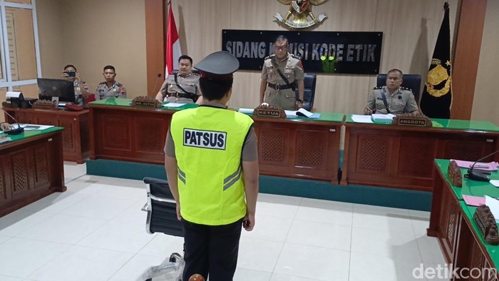 Brigadir Ade Kurniawan jalani sidang kode etik karena bunuh bayi 2 bulan, Kamis (10/4/2025).