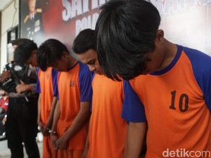 Gerombolan Pemotor Pengeroyok Pemuda Jombang Diringkus