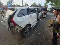 Tabrakan Beruntun 4 Kendaraan di Jalan Samas Bantul, 5 Orang Luka