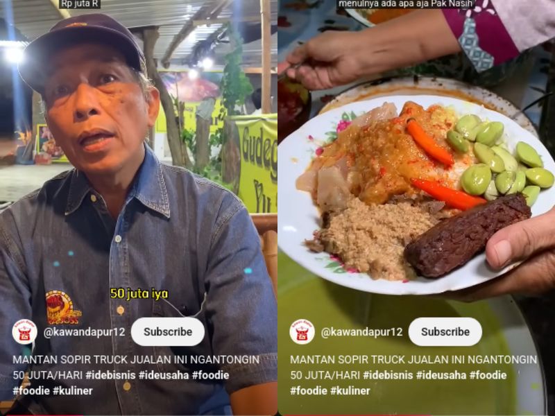mantan sopir sukses jual makanan