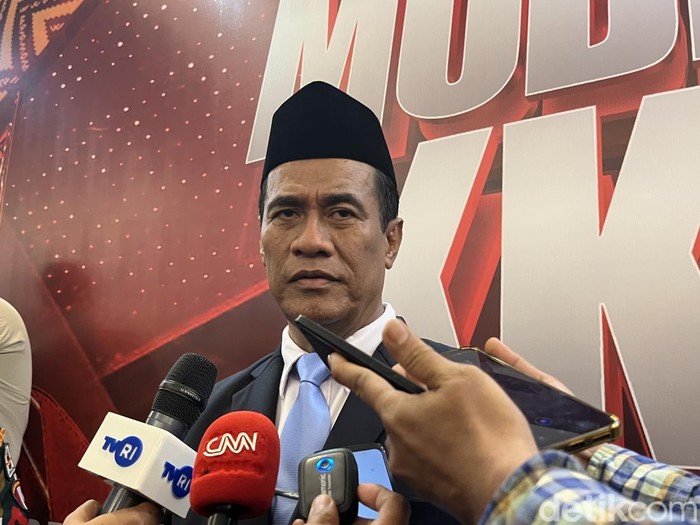 Menteri Pertanian (Mentan) Andi Amran Sulaiman saat menghadiri PSBM 2025 di Makassar.