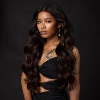 Selagi menjadi model untuk Browit, brand kosmetik milik Nong Chat, Meen menampilkan pesonanya dengan tato-tato yang membuat gaya wanita tersebut menjadikan tampak ‘badass’.  Foto: Instagram @nongchat