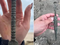 Rezeki! Pasangan Ini Temukan Senjata Kuno Berusia 2.500 Tahun di Pantai